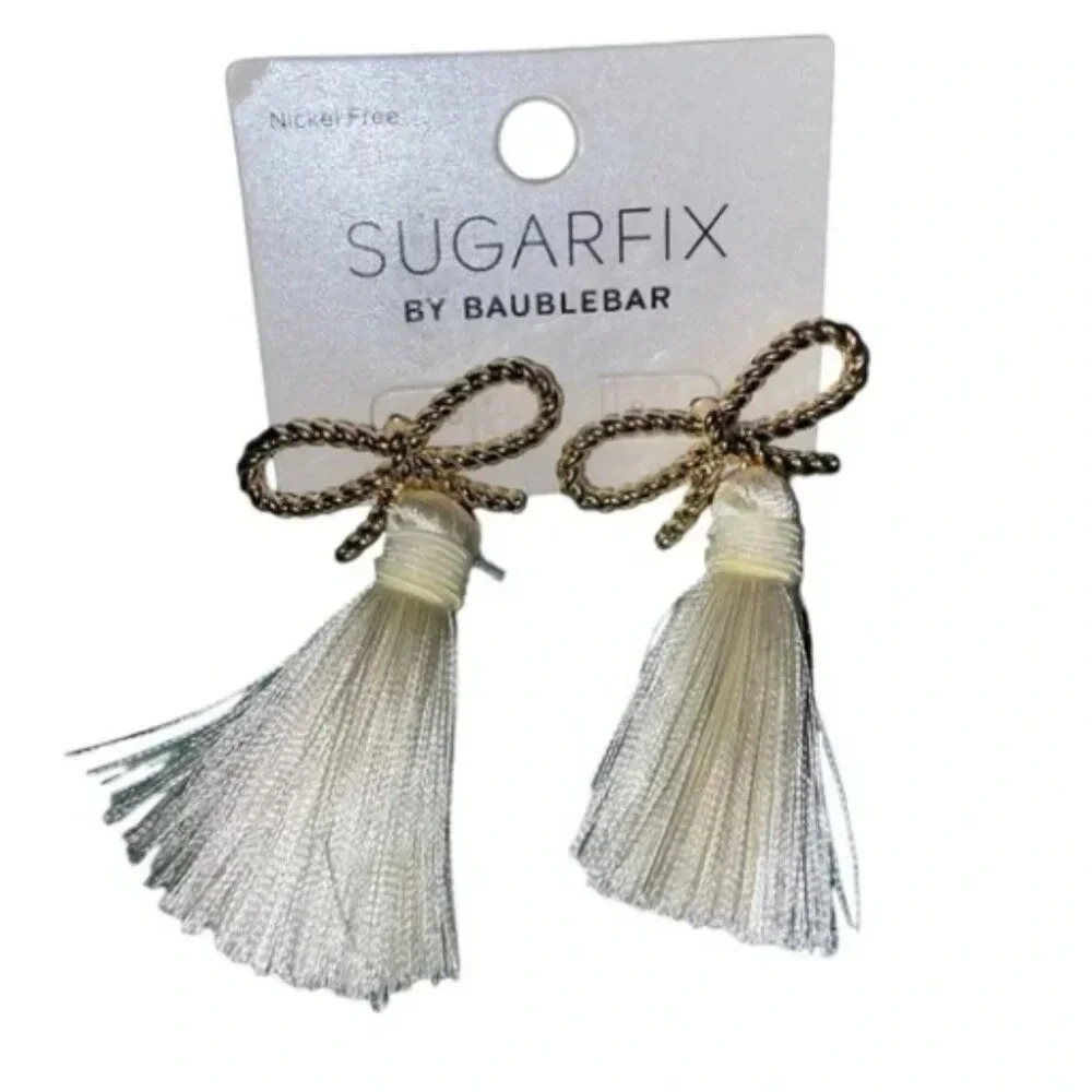 Sugarfix BaubleBar Bow Tassel Earrings